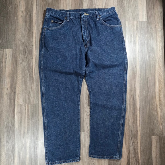 Wrangler Other - Wrangler Mens Regular Fit Jeans Dark Wash‎ Indigo 100% Cotton 40x30 96501MR